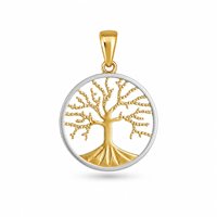 Colgante in Oro ALBERO DELLA VITA BICOLORE
